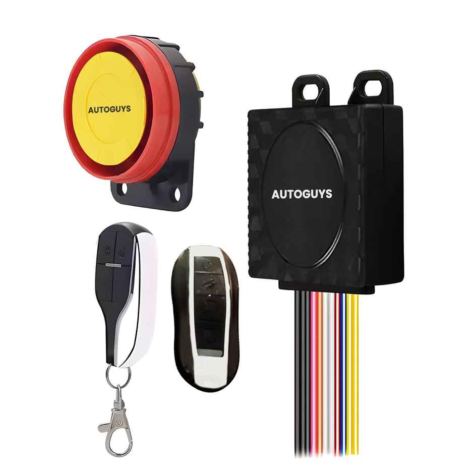 Autoguys Cl-7 Universal Anti-Theft Alarm System For All Bikes Scooters Self Start Security Lock
