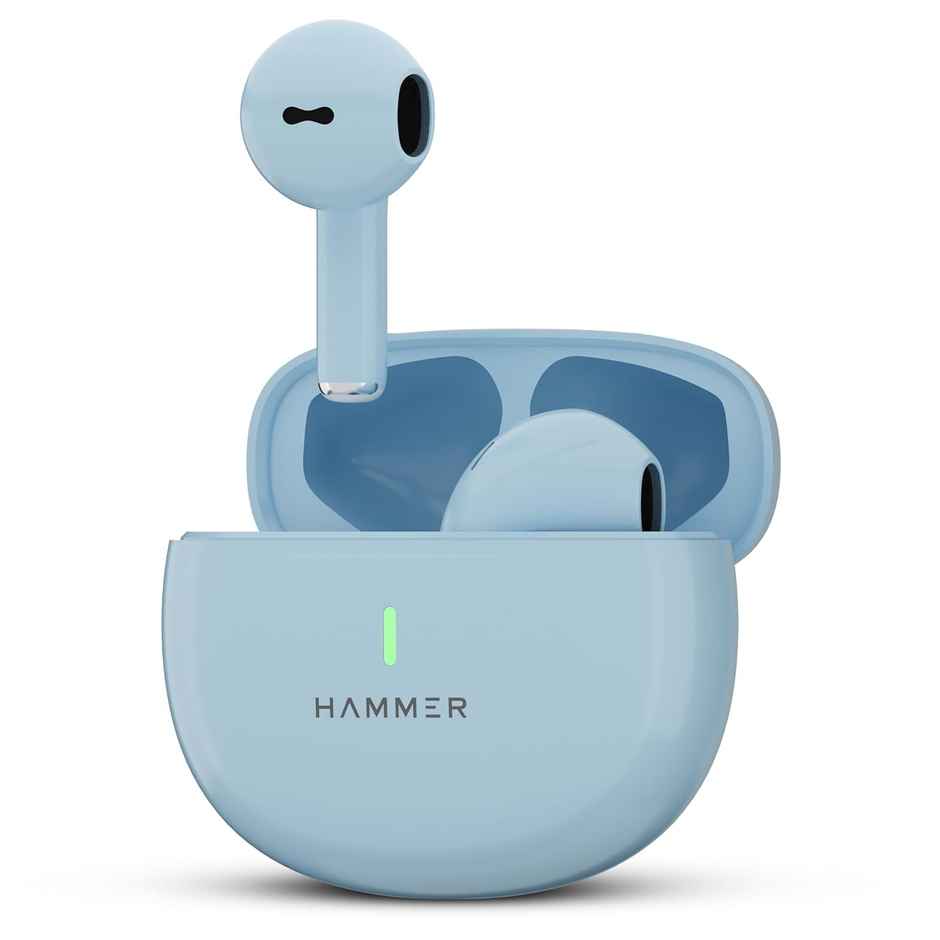 Hammer Ultra Pods True Wireless Earbuds| 13Mm Dynamic Drivers| 30H Playtime - Blue