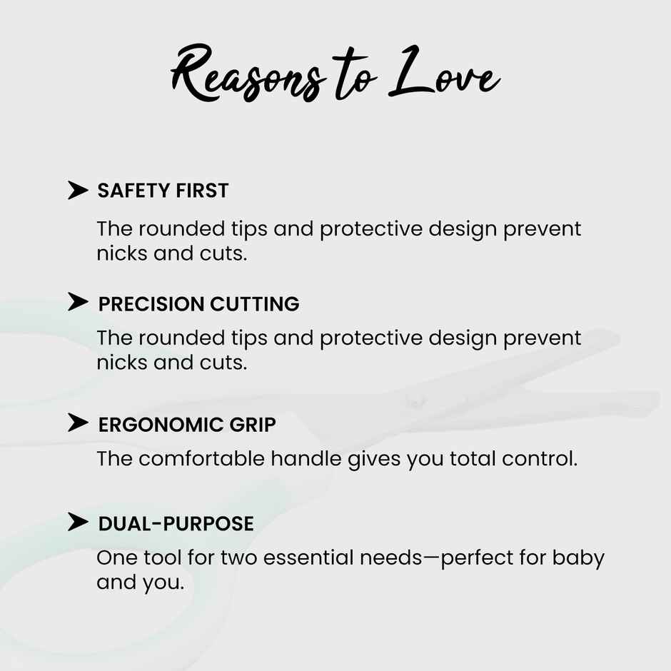 Midazzle Safety Scissor for Face | Precision Grooming Scissors with Rounded Tip