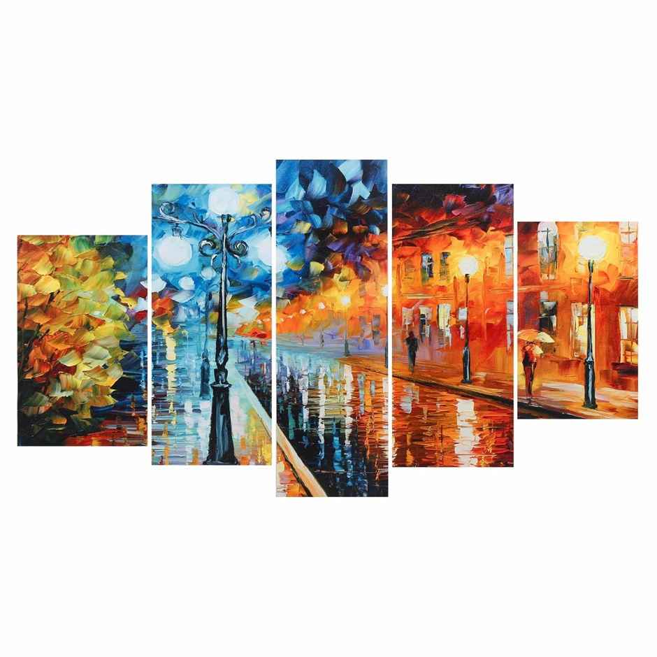 Perpetual Modern Art Wall Decor | Framed Paintings Set | UV Textured
