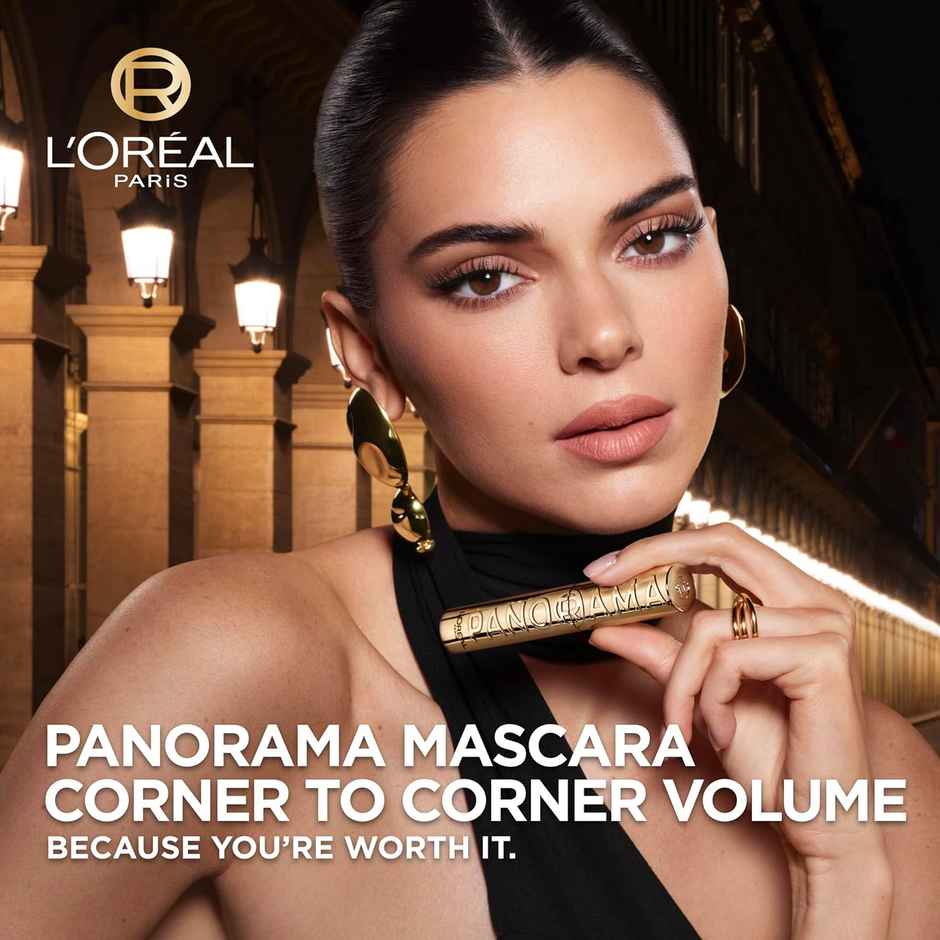 L'Oreal Paris Voluminous Panorama Waterproof Mascara Volumizing, Clump Free, Smudge Free