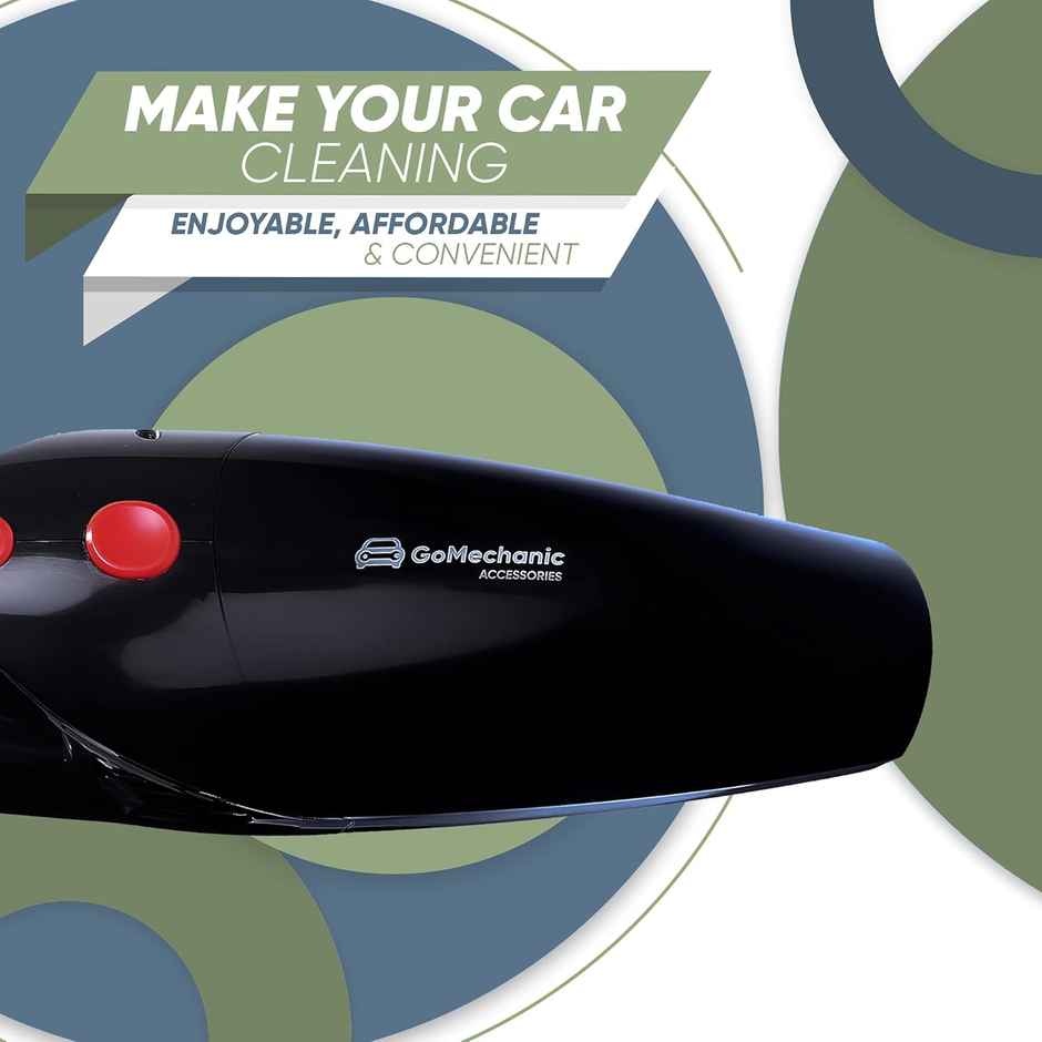 Gomechanic Car Vacuum Cleaner 2In1 Wet & Dry Cleaner For Car With High Suction Power 4500Pa| Wired
