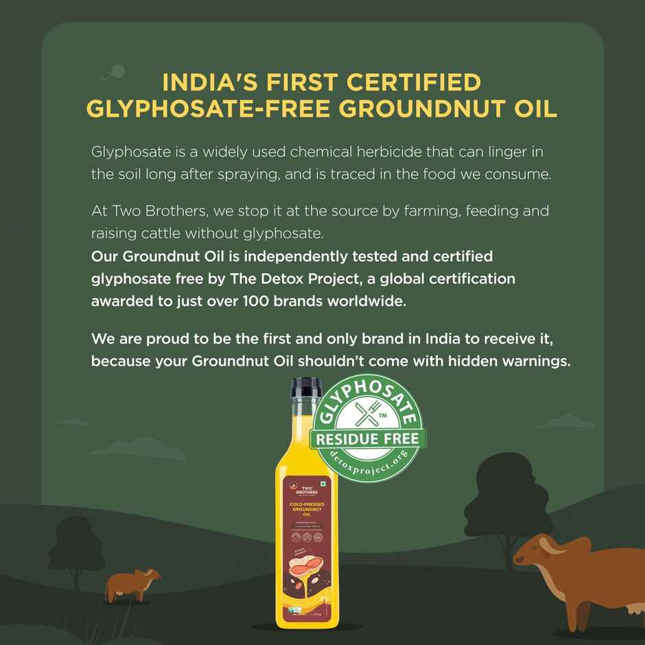 Two Brothers Groundnut Oil Cold-Pressed Single-Filtered