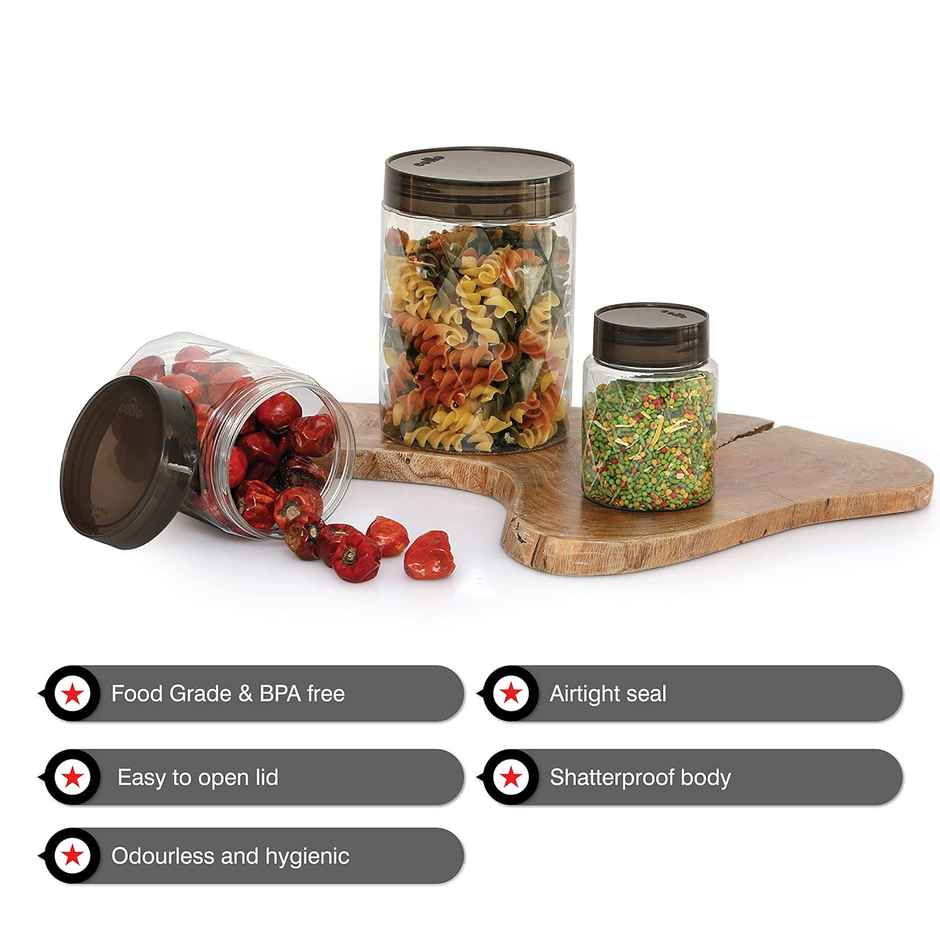 Cello Diamond Plastic Kitchen Storage Container|Set Of 24| Clear|300 ml| 650 ml| 1200 ml