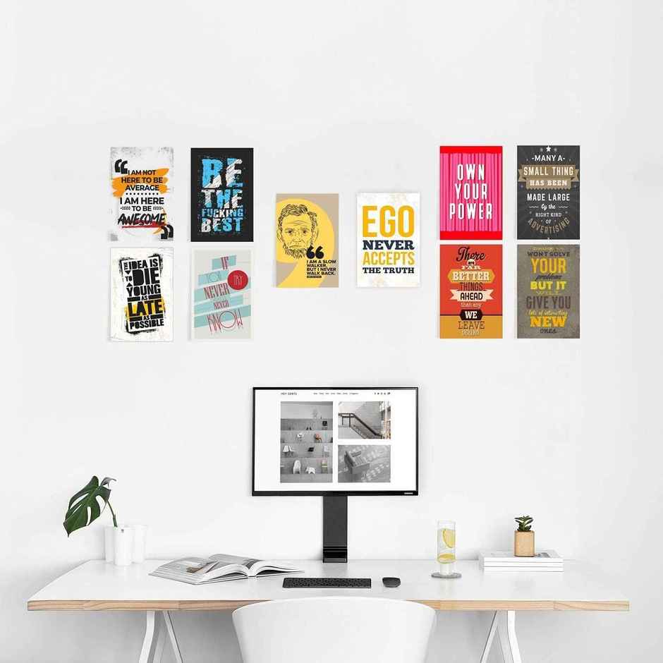 Paper Plane Design Wall Posters For Office Decor | Set of 10 | Size | 12 Inch x 18 Inch | D68