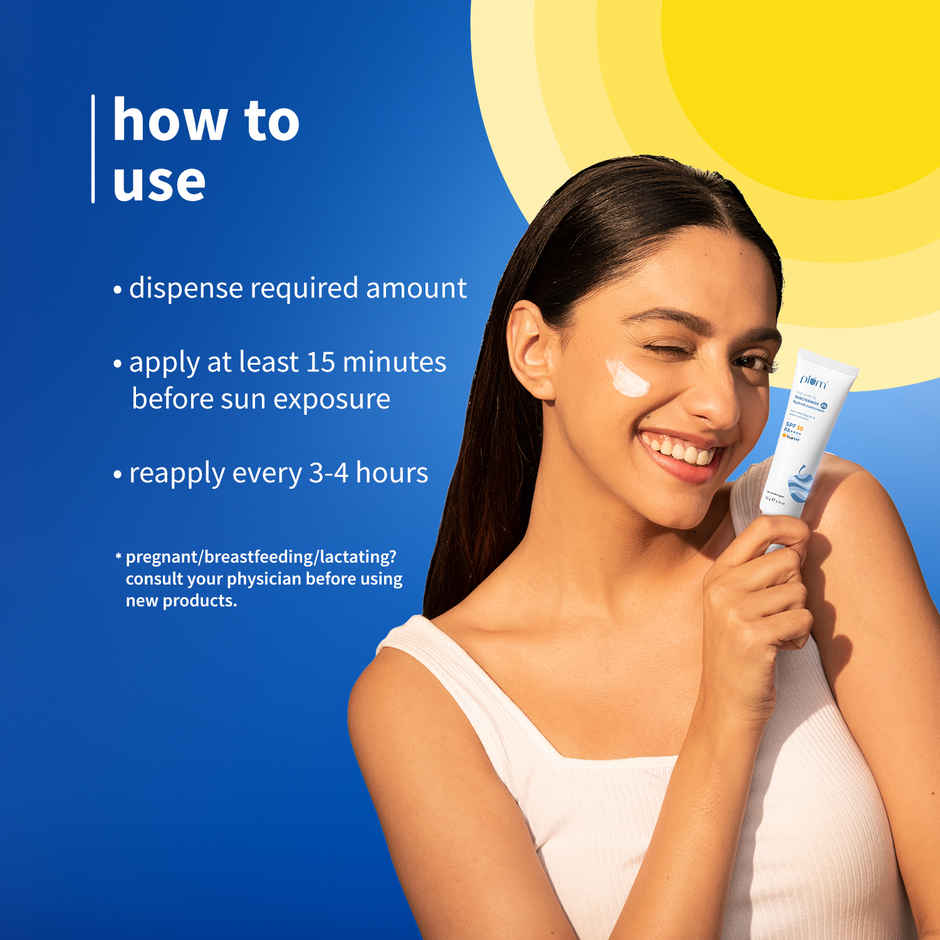 Plum 2% Niacinamide Sunscreen and Rice Water SPF 50 PA++++ Sunscreen