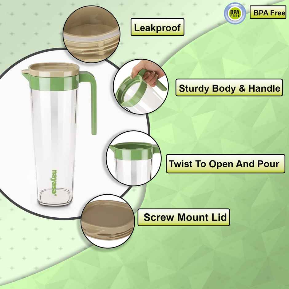 Nayasa Aron Jug 1160 Ml Green