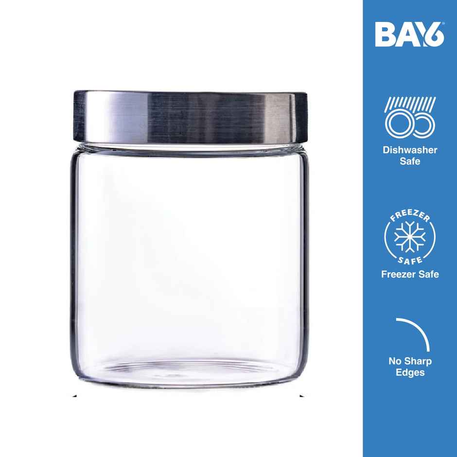 BAY6 Premium Imported Borosilicate Glass Jar -700 ml