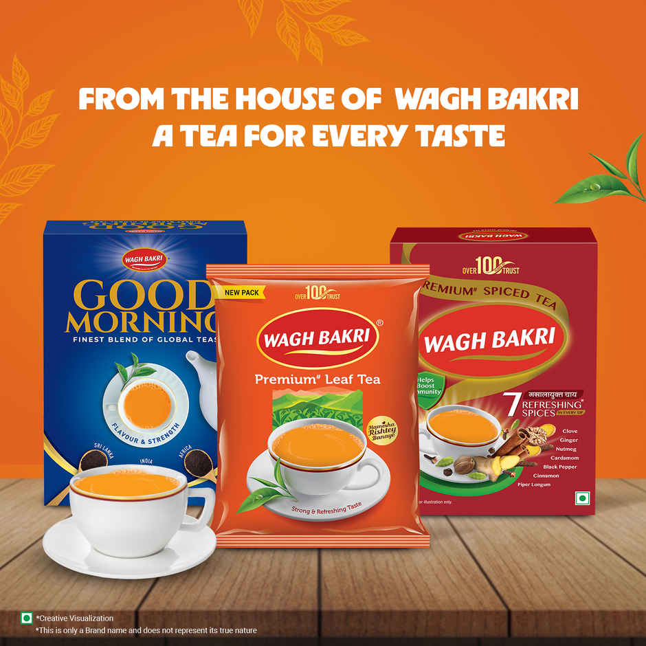 Wagh Bakri Premium Assam Leaf Tea Bold, Aromatic Kadak Chai