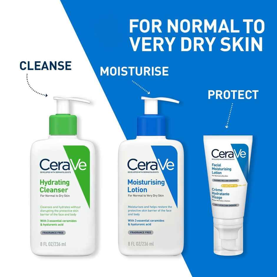 CeraVe Moisturizing Lotion for Normal to Dry Skin with Ceramides & Hyaluronic Acid