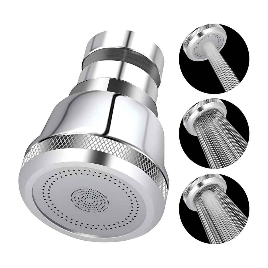 Plantex Brass Tap Extender for Kitchen Sink with 360 Degree Swivel and 3 Modes - Chrome Finish