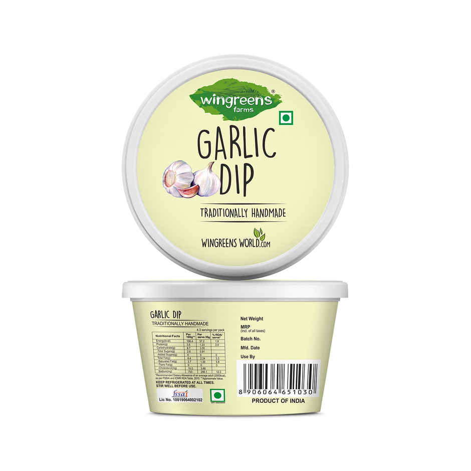 Wingreens Farms Garlic Dip