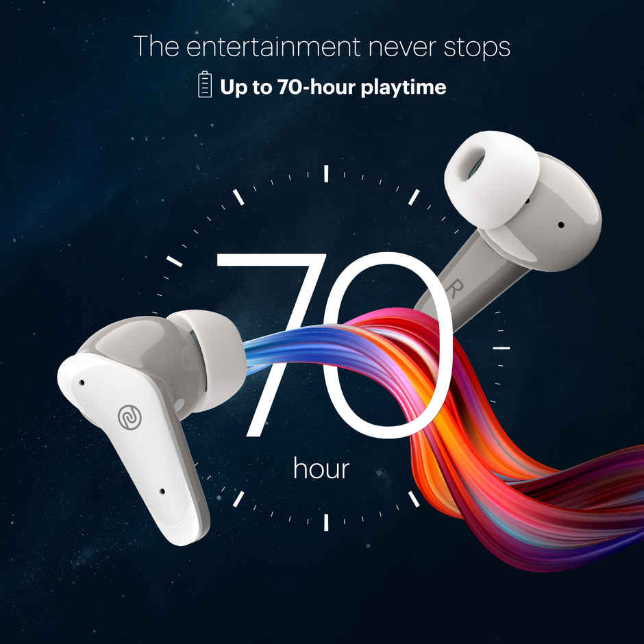Noise Buds VS102 Plus 70H Playtime 4 Mic ENC 11mm Driver Instacharge TWS Earbuds | Calm White