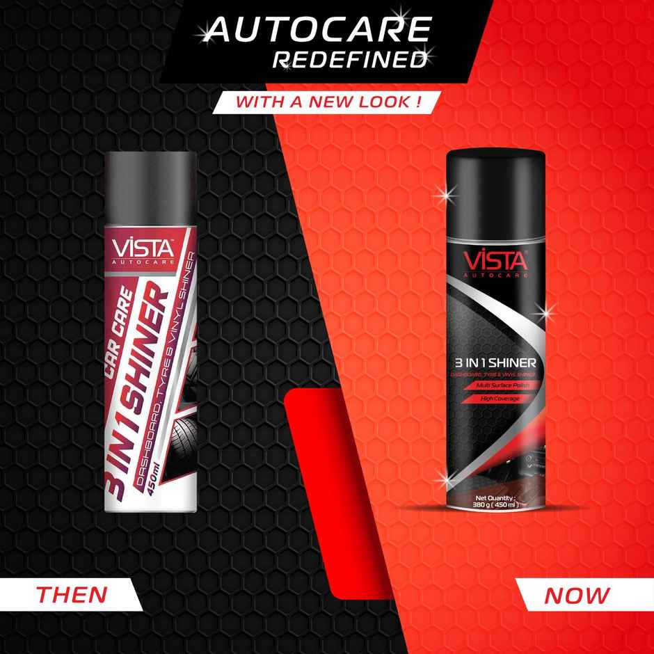 Vista Auto Care 3 in 1 Shiner For Car and Bike