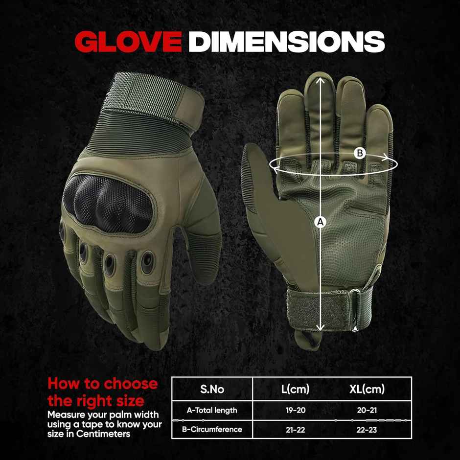 AutoGuys FF|2 Half|Finger Bike Riding Gloves Knuckle Armour Hand Gloves Washable | Size | XL, Green