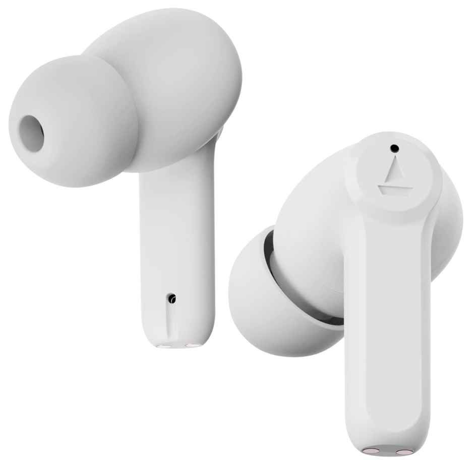 boAt Airdopes 393 ANC TWS Earbuds W/ 32db Hybrid ANC, Quad Mics With Enx Tech(Ivory White)