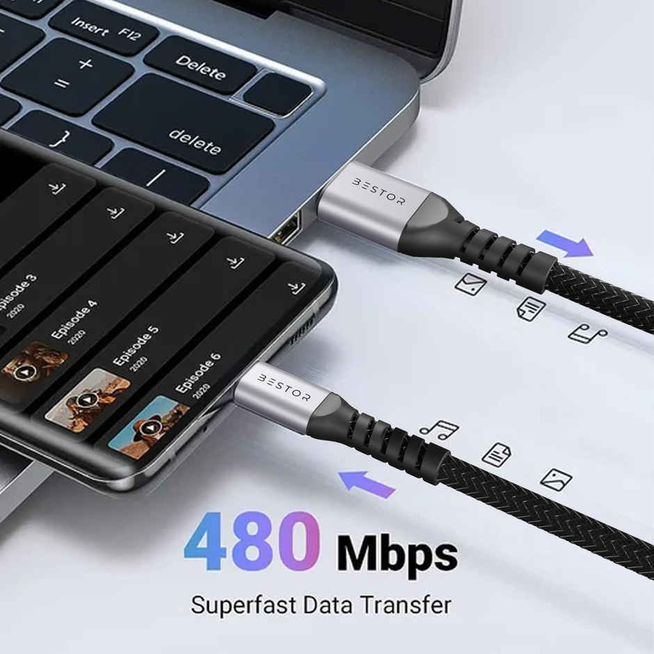 Bestor USB to Lightning Cable | 60W | 1 m | Fast Charging