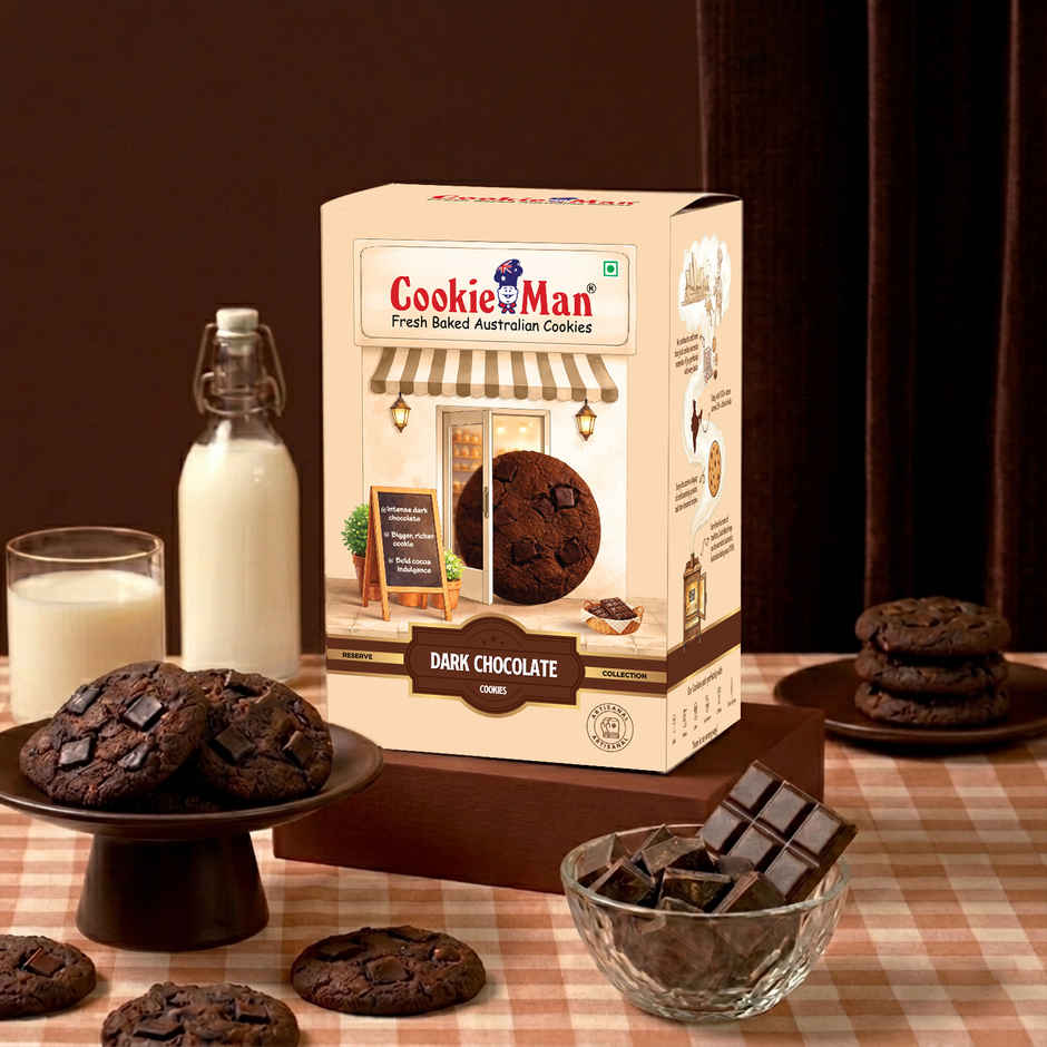 CookieMan Premium Dark Chocolate Cookies Biscuits