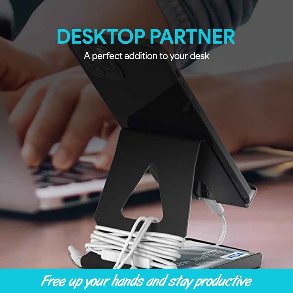 Amkette Metal Phone Stand-Black