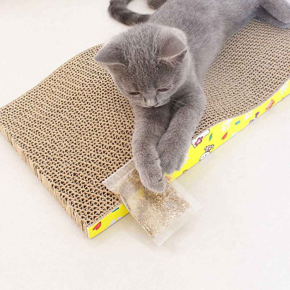 Pets Empire Wave Shaped Cat scratcher board for Cats | 45x21cm