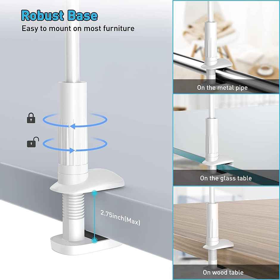 Sounce 360 Adjustable Mobile Phone Holder | Universal Phone Holder, (White)