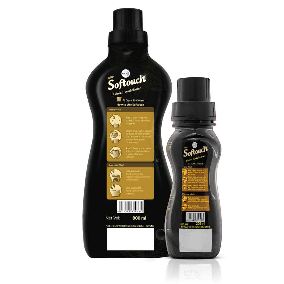 Softouch Rose and Jasmine 2X French Perfume After Wash Fabric Conditioner