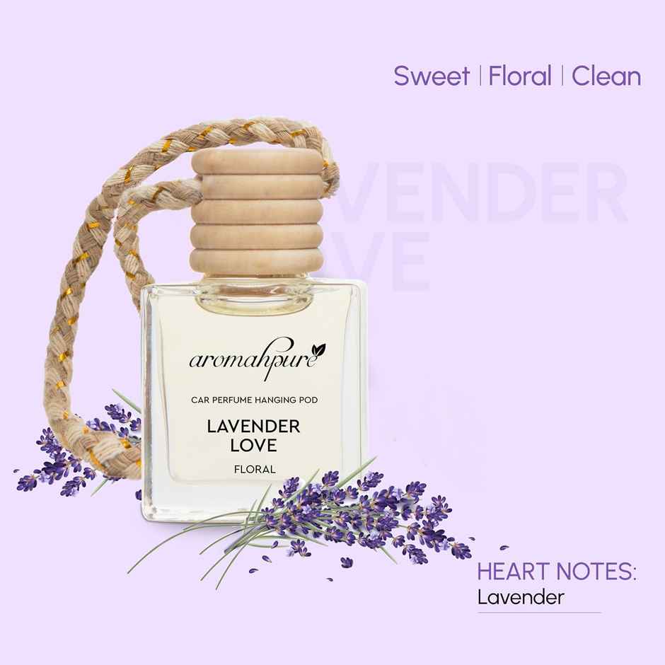 Aromahpure Premium Car Air Freshener Hanging Pod | Lavender Fragrance Combo