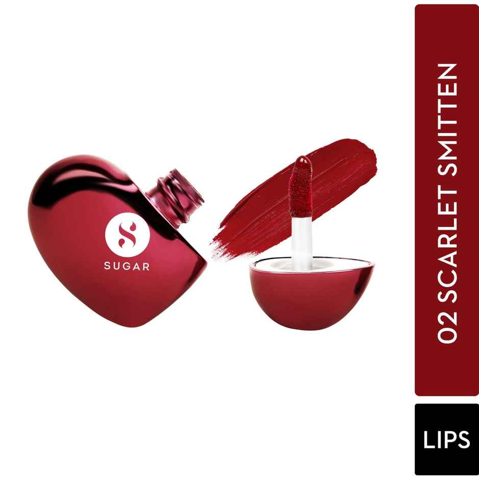 SUGAR Cosmetics La La Love 18Hr Liquid Lipstick | Scarlet Smitten