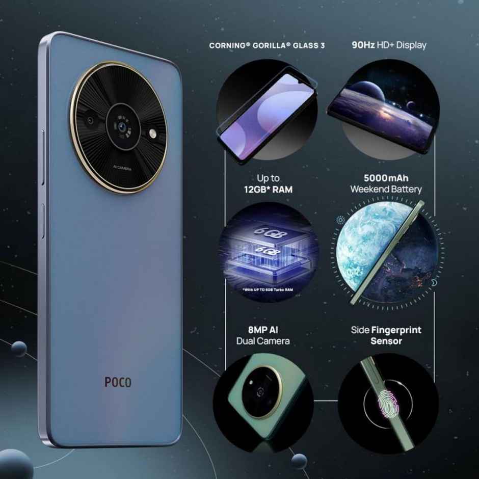 Poco C61 | 4GB | 64GB | Ethereal Blue