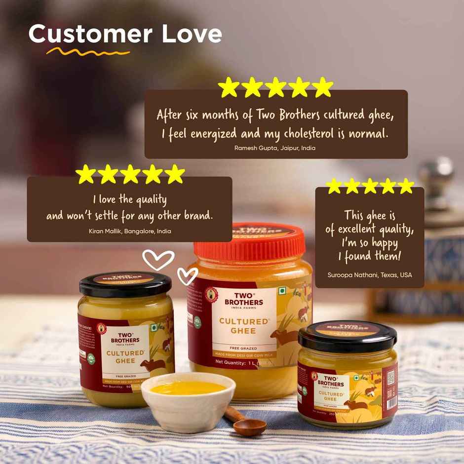 Two Brothers Desi Gir Cow Cultured Ghee