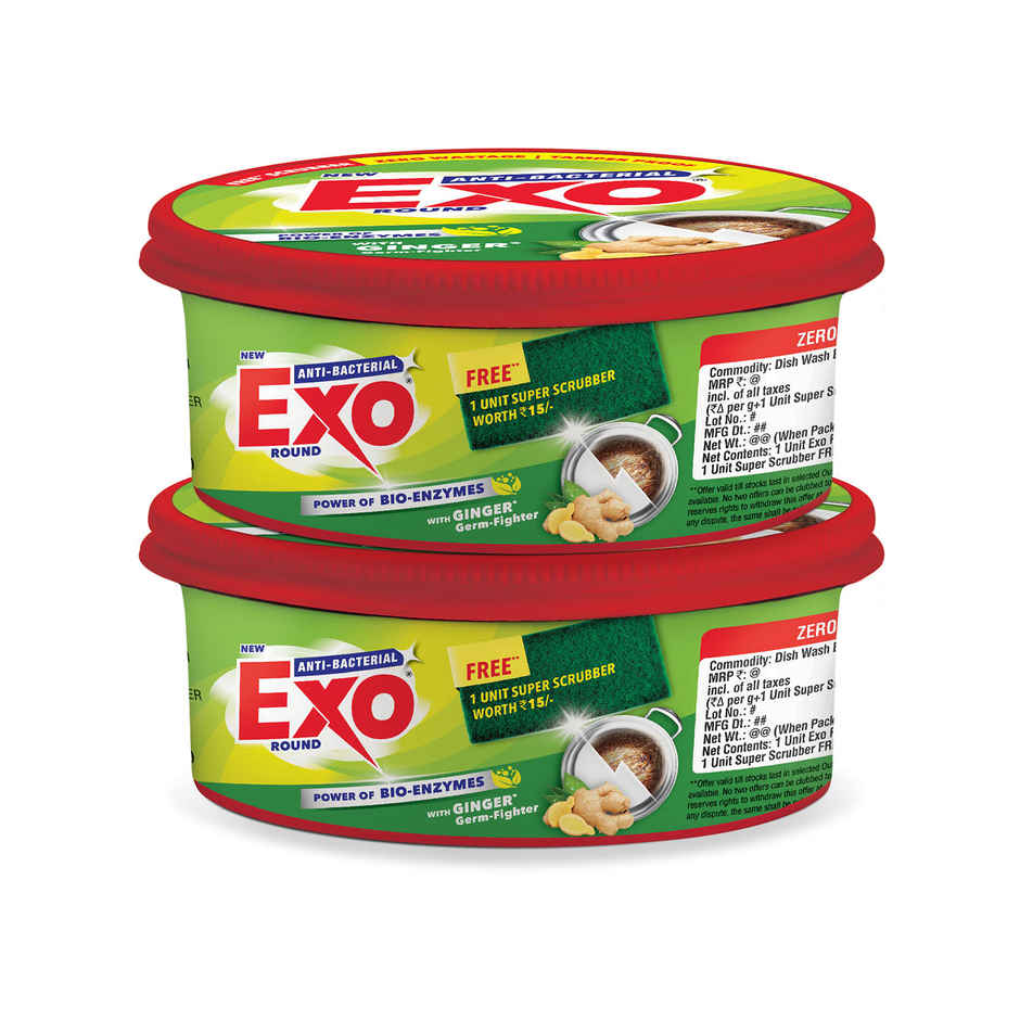 Exo Anti-Bacterial Dishwash Bar | Ginger with Power of Bio-Enzymes