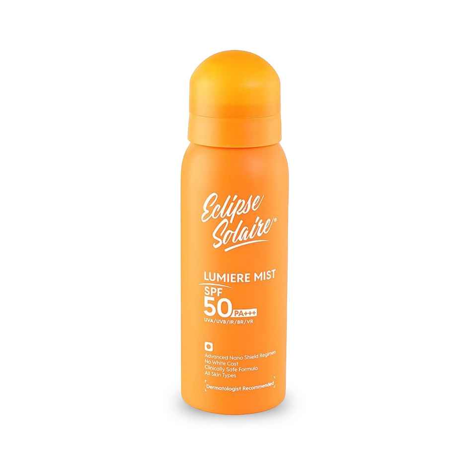 Eclipse Solaire Lumiere Mist Sunscreen Spray SPF 50 PA+++ UVA/ UVB/ IR / BR / VR | No White Cast