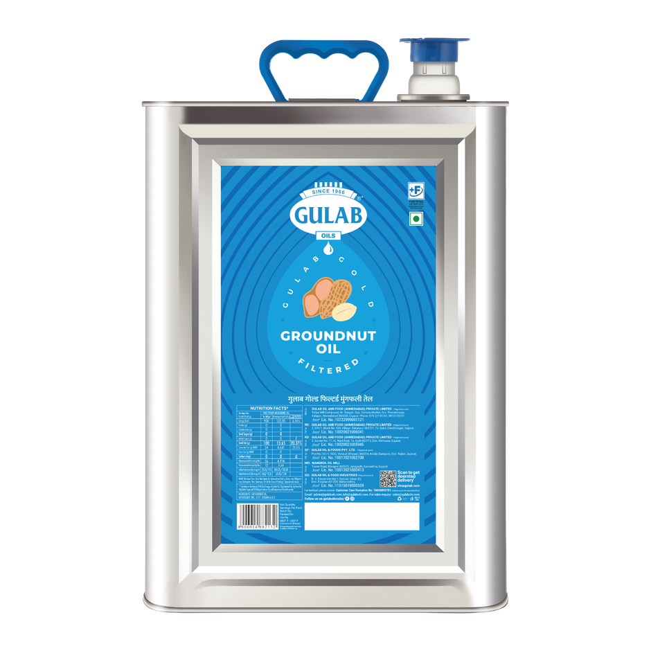 Gulab Groundnut Filtered Oil Tin