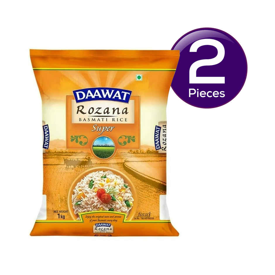 Daawat Rozana Super Basmati Rice | Medium Grain Combo