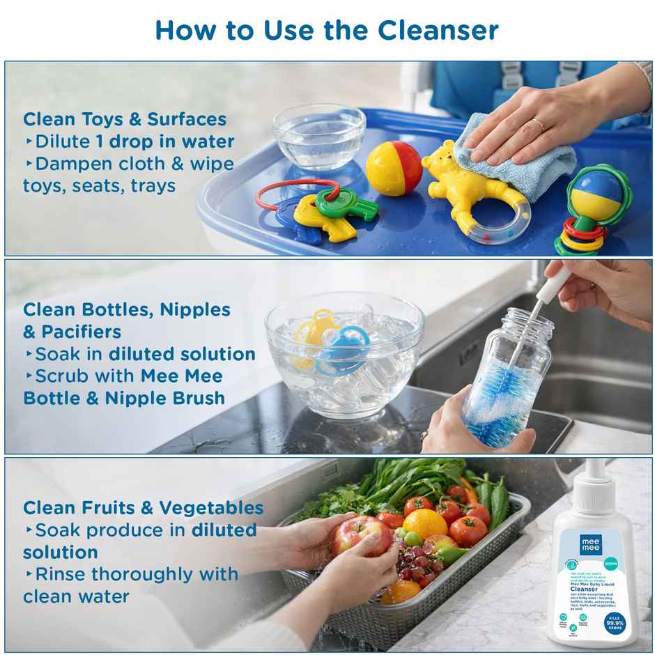 Mee Mee Anti-Bacterial Baby Liquid Cleanser Bottle