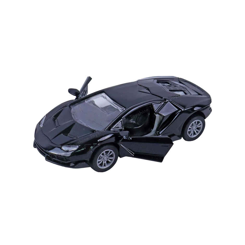 Toyshine 1:32 Scale Die Cast Sports Model Vehicle Toy Car With Pull Back, Black