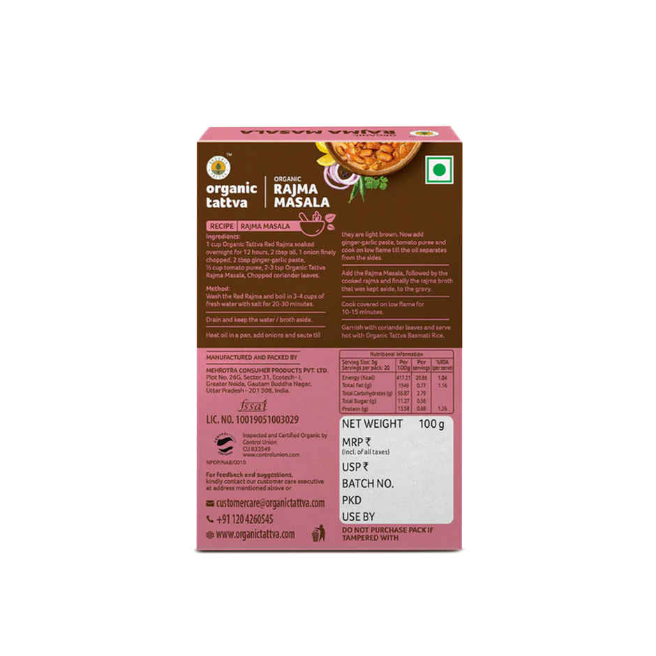 Organic Tattva Rajma Masala