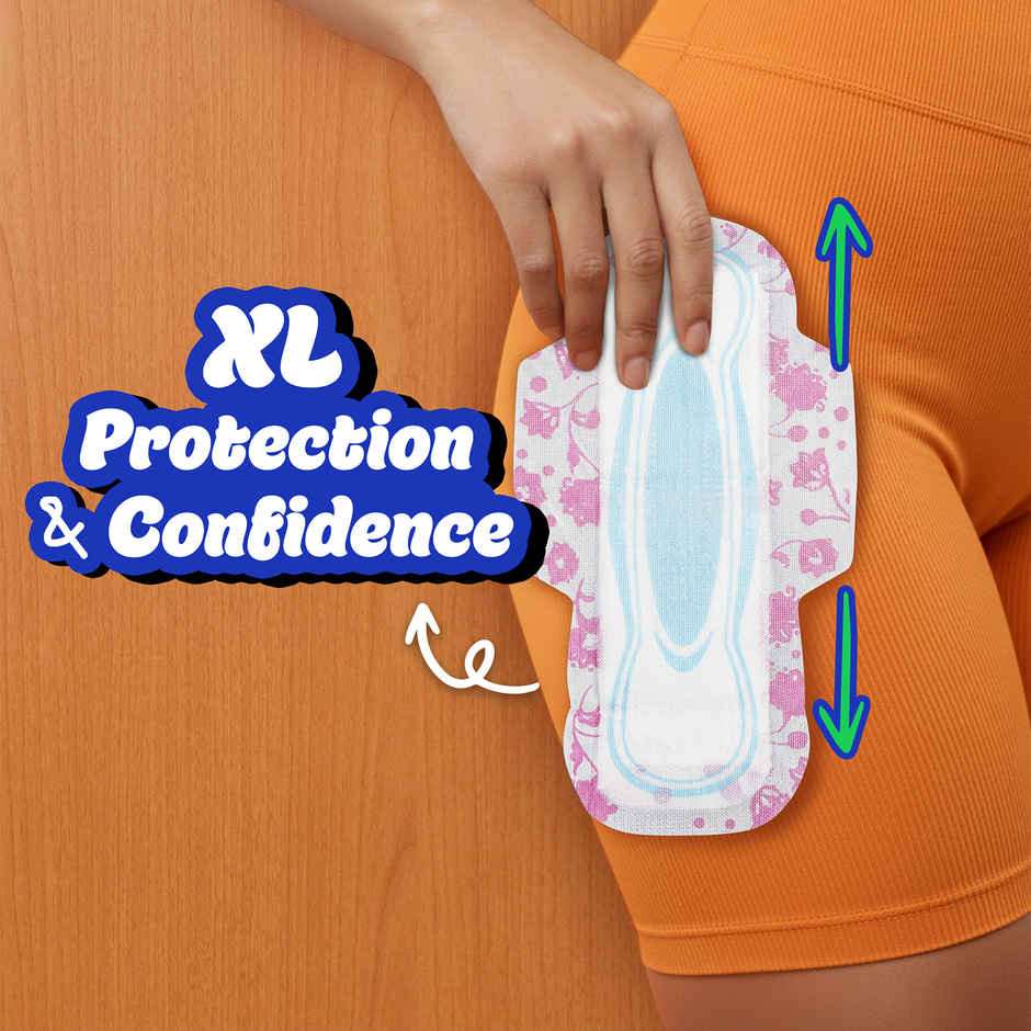 Whisper Choice Sanitary Pads with Wings for Women | XL | 10 pcs