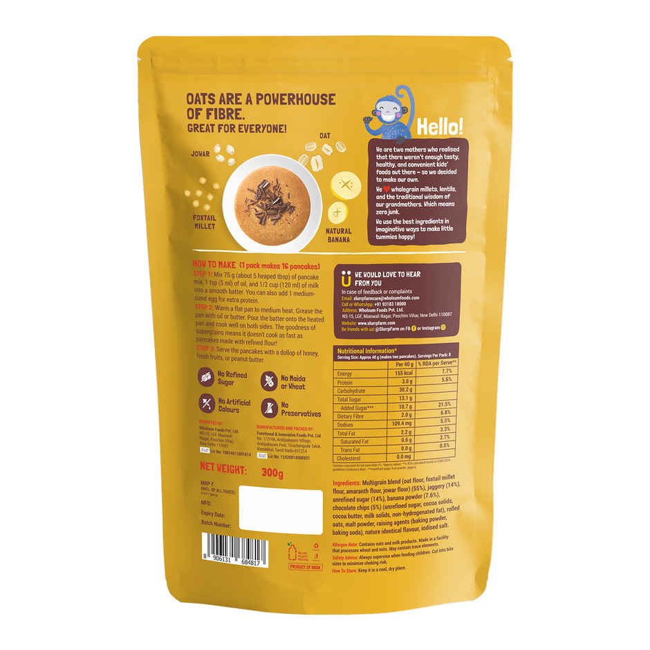 Slurrp Farm Banana Choco Chip Millet Pancake