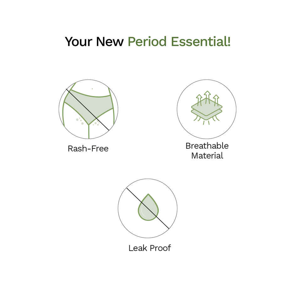 Pee Safe Reusable Period Panty For Women & Girls | Extra Large Size | Lasts Up to 60 Washes
