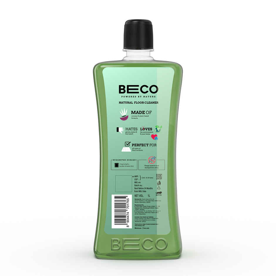BECO Natural Floor Cleaner Eucalyptus 1L- Kills 100% Germs