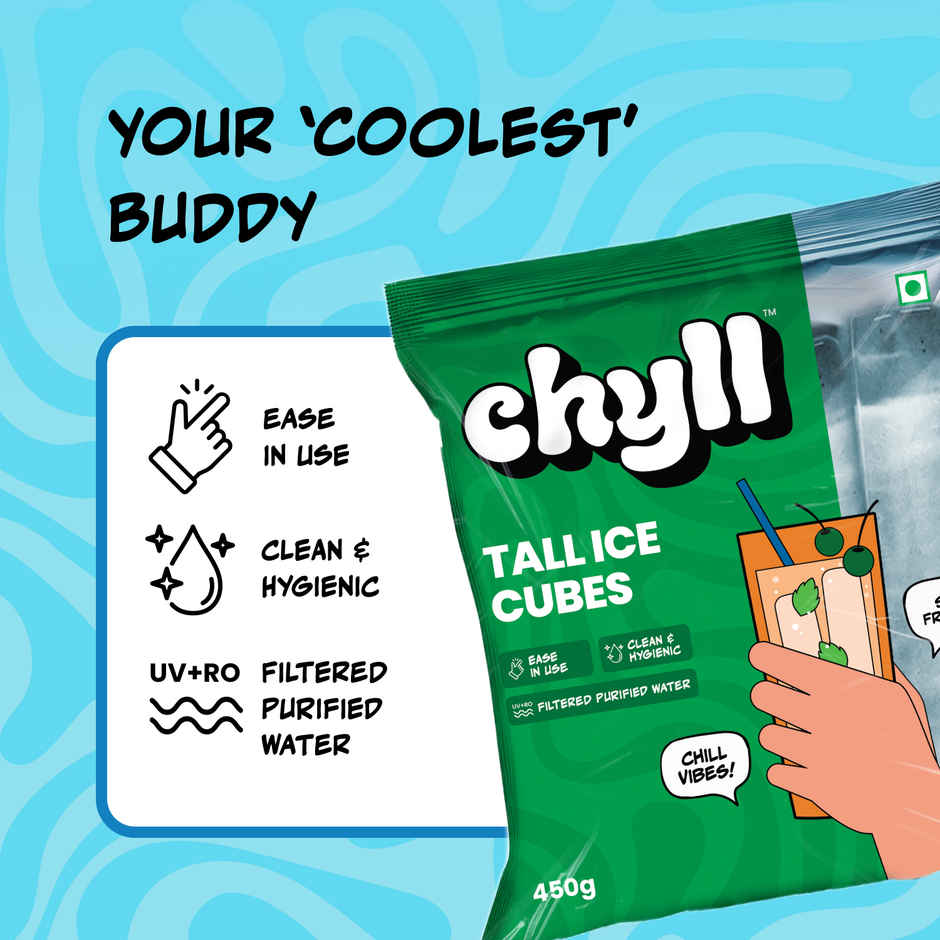 Chyll Tall Glass Ice | Filtered Purified Water