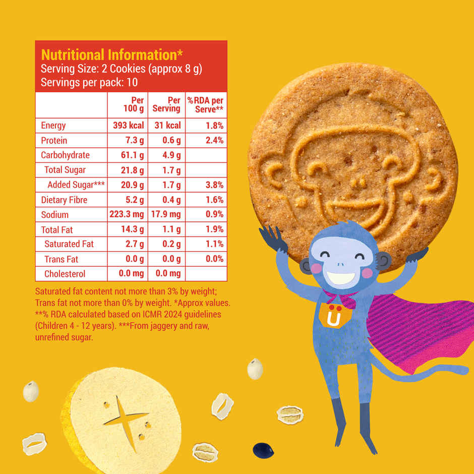 Slurrp Farm No Maida No Palm Oil Banana Oat Cookies | Yummy Biscuits For Kids | Combo