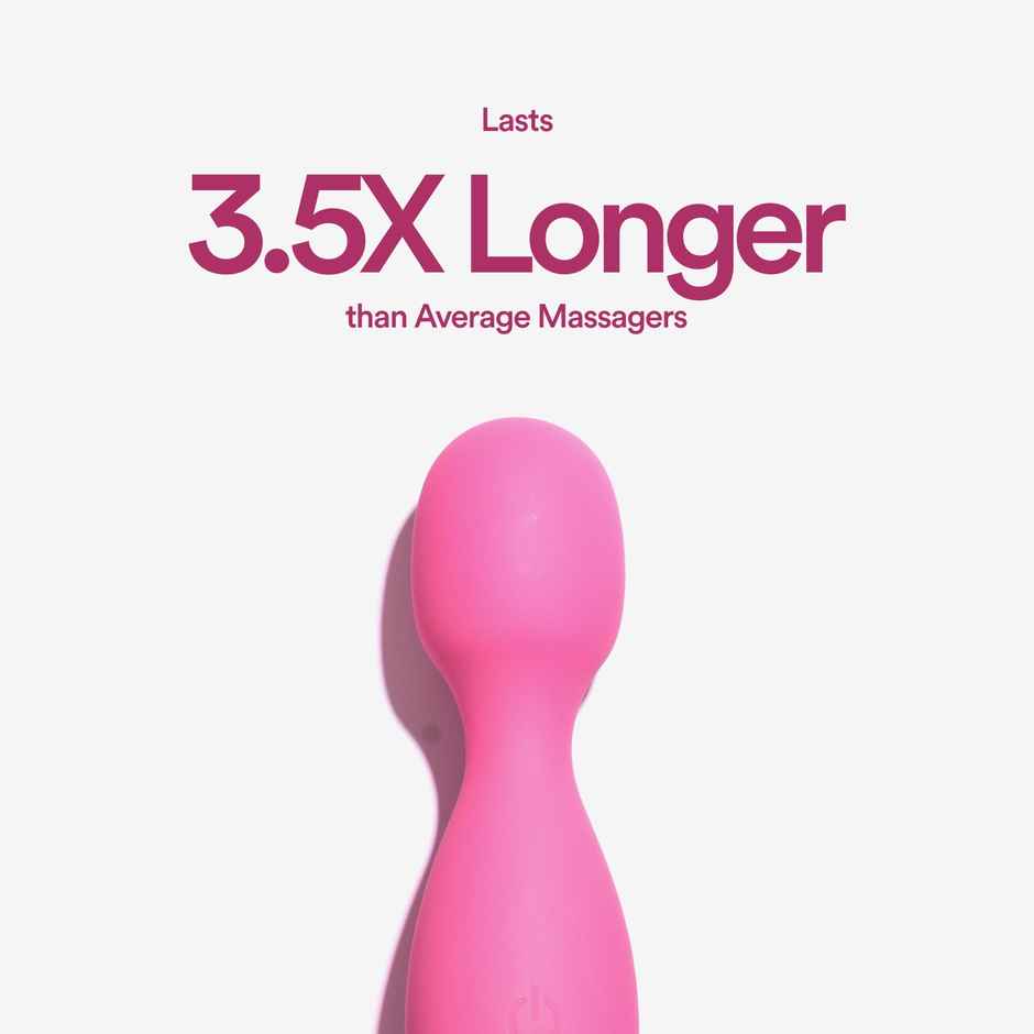 Bold Care Tempt Mini Wand Massager | 8 Patterns | 1 Year Warranty | Waterproof