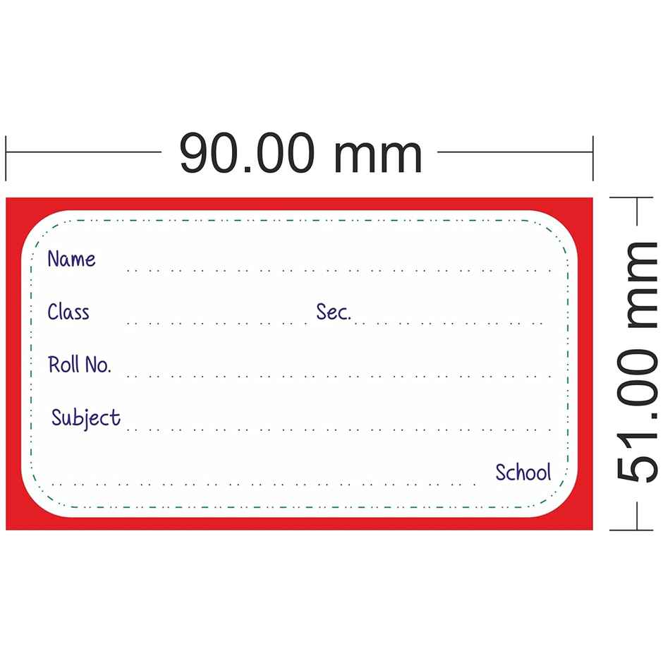 Paperbees Name Stickers for School | 90x51 mm | Name Slip Paper Labels - Size M