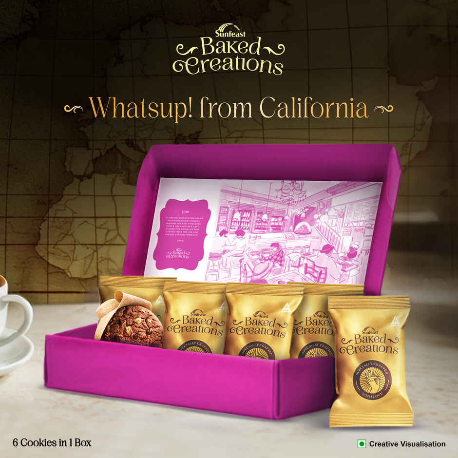 Walnut & Chocochip Cookies Crafted With Californian Walnuts By Sunfeast Baked Creations