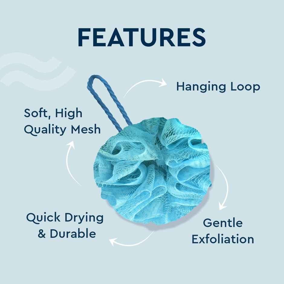 GUBB Luxe Sponge Round Loofah - Arctic