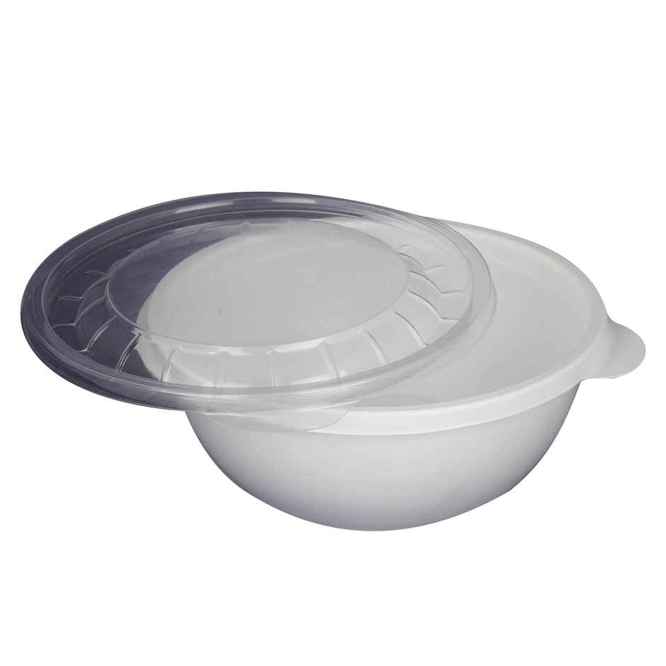 Vinay Trading Plastic Round Reusable Container with Lid 750ml Pack of 6 Combo