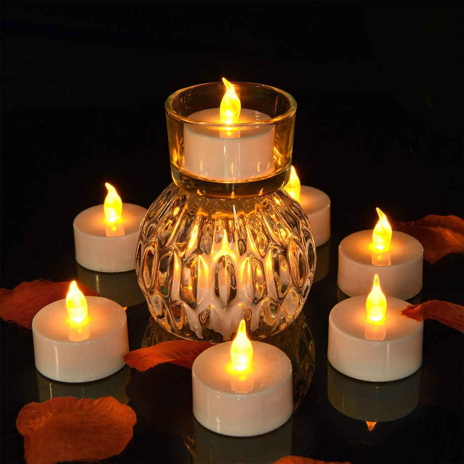 Floating Candles | Battery Operated Tea Light Candle | Pack Of 6 | Party Propz