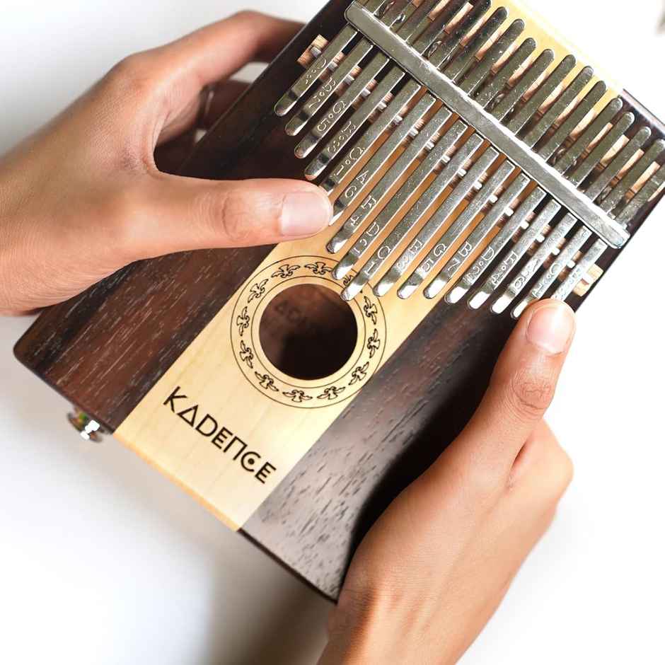 Kadence Kalimba 17 Keys Thumb Piano | Easy To Learn Portable Musical Instrument With Tuning Hammer